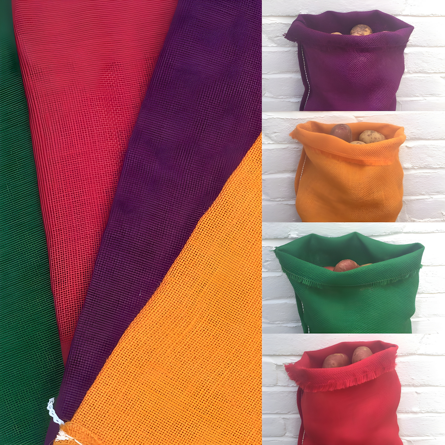 Colored cloth & bags