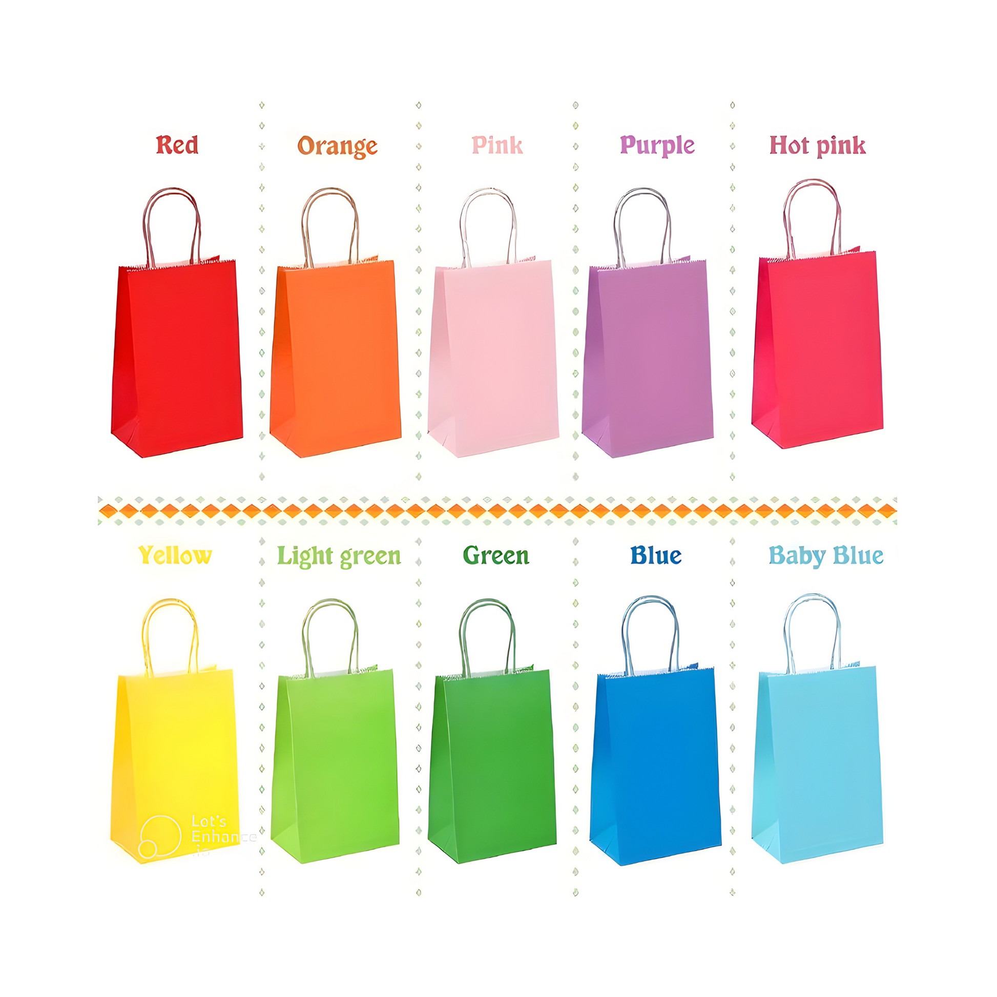 Colored Kraft Paper Bag