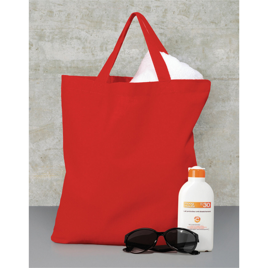 Colorful Canvas Tote Bag Red