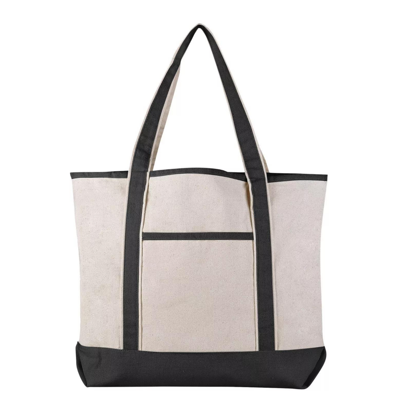 Fashion Canvas Boat Tote Bag Navy Blue Stripe