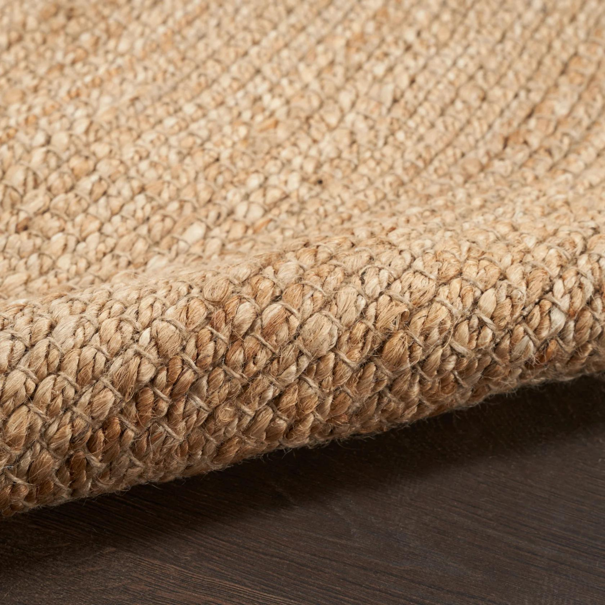 Jute Braided Rug Beige