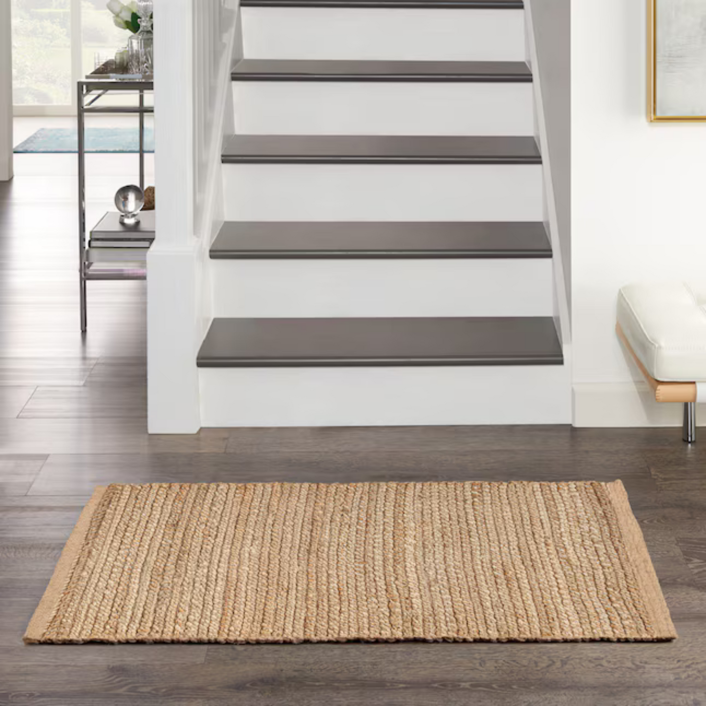 Jute Braided Rug Beige