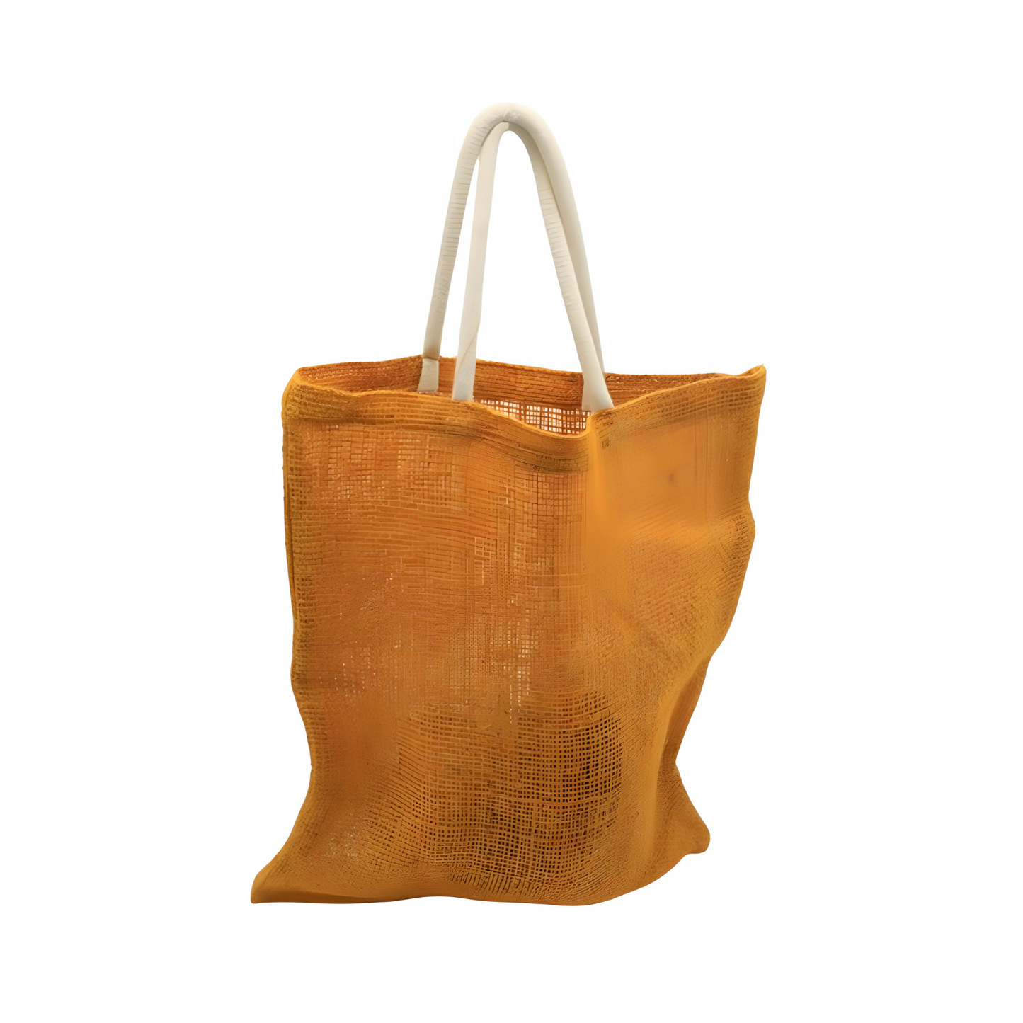 Jute Tote Bag Mini Mustard Yellow