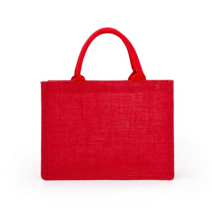 Jute Promotional Bag Red